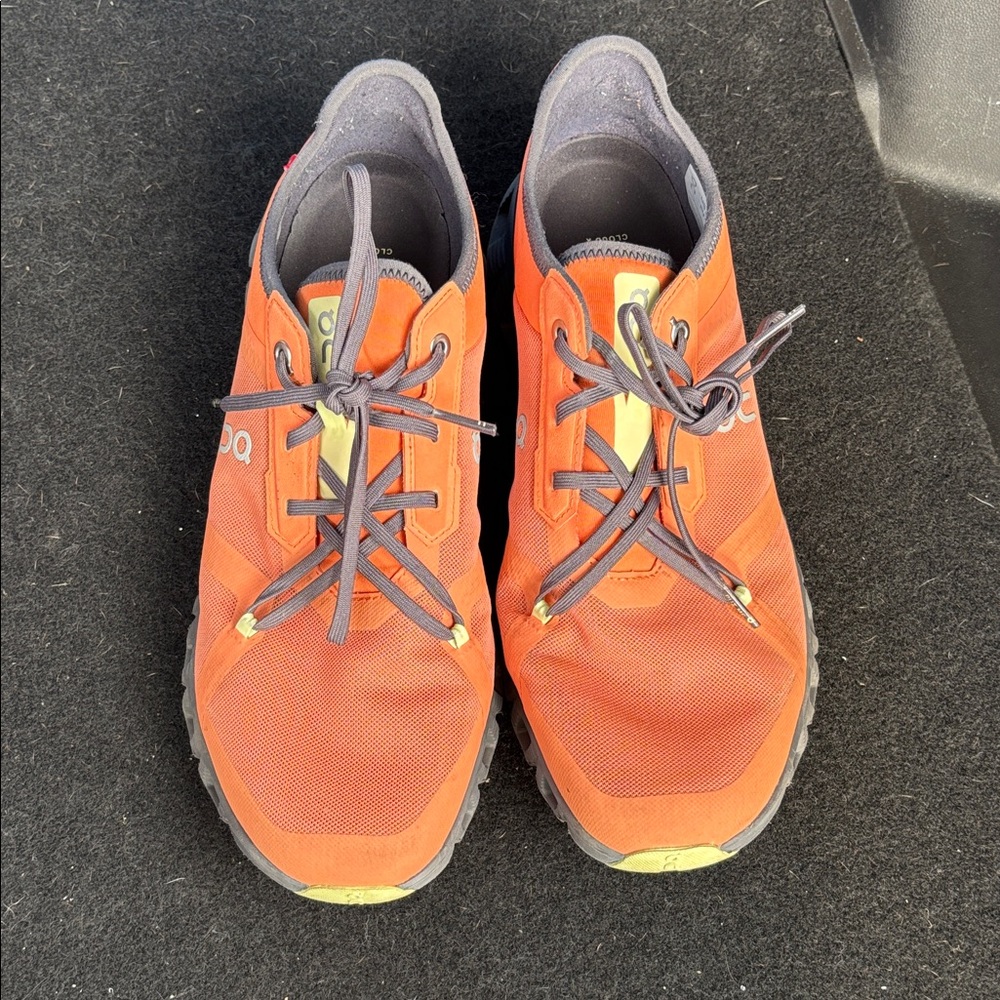 On Running Men's Vibrant Orange Athletic Shoes